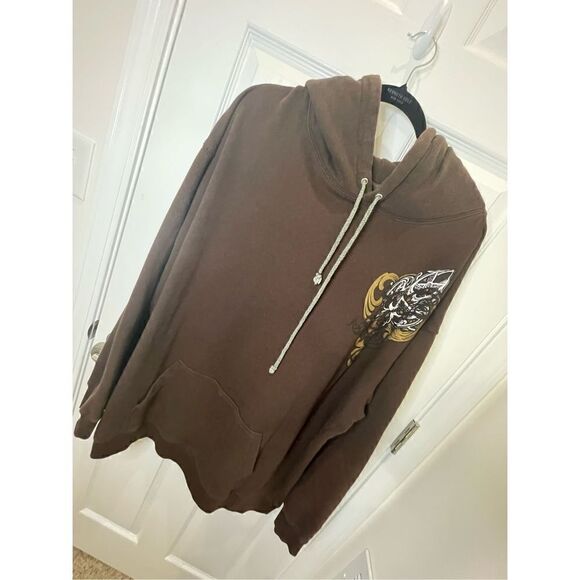 Break Through 2XL brown hoodie - Picture 1 of 7